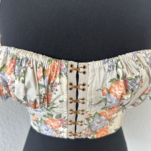 BNWT - House of CB London corset crop Alicia Floral - extra small - Picture 6 of 14